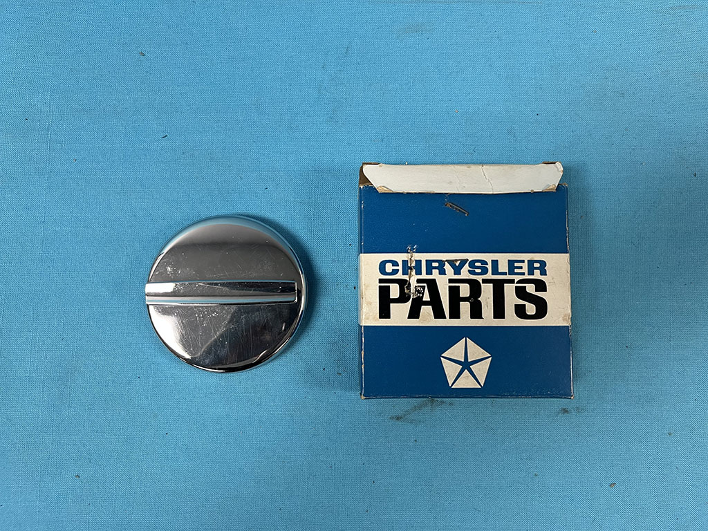 Chrome Exterior Fuel Cap - This is NOS Part # 2240 319.