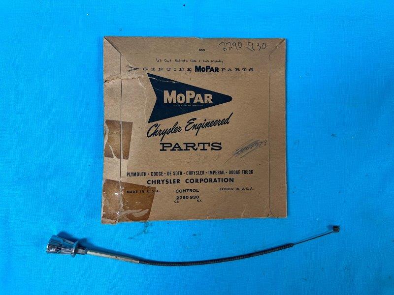 Defroster Cable & knob Assembly
