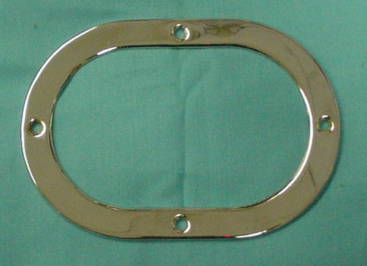Chrome oblong gearshift boot cover