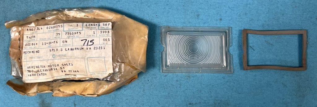 Backup Lens - Driver side
