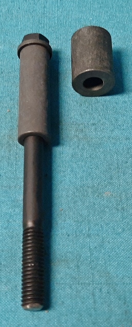 Alternator Mounting Bolt Kit Big Block 440 with A/C. Correct length Grade 8 mounting Bolt, correct zinc phosphate spacers and conical washer