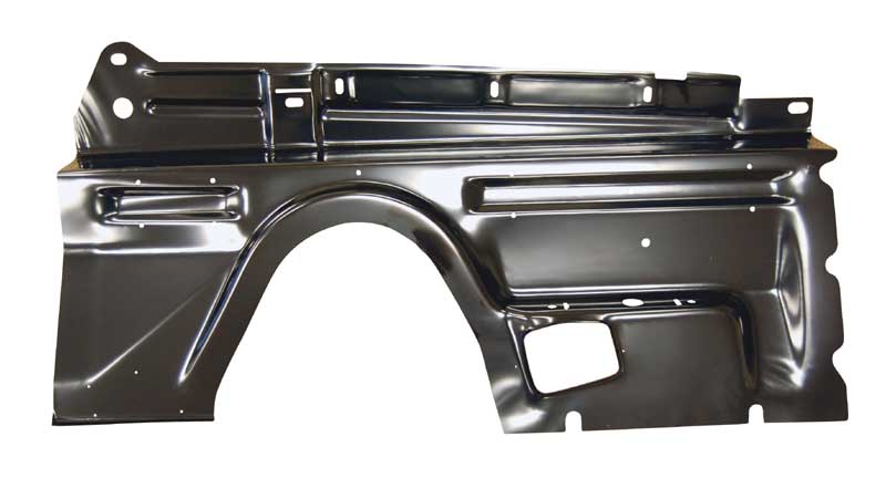 Inner Front Fender - Drivers side - High Quality version - meets or exceeds OE production - Black DP