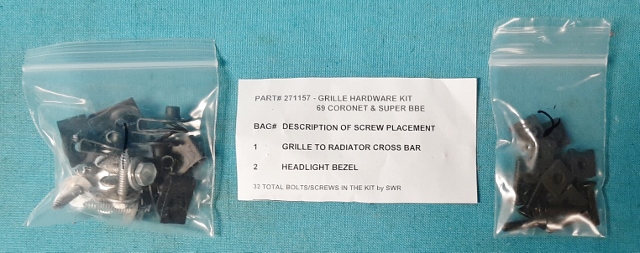 Grill Mounting Hardware kit