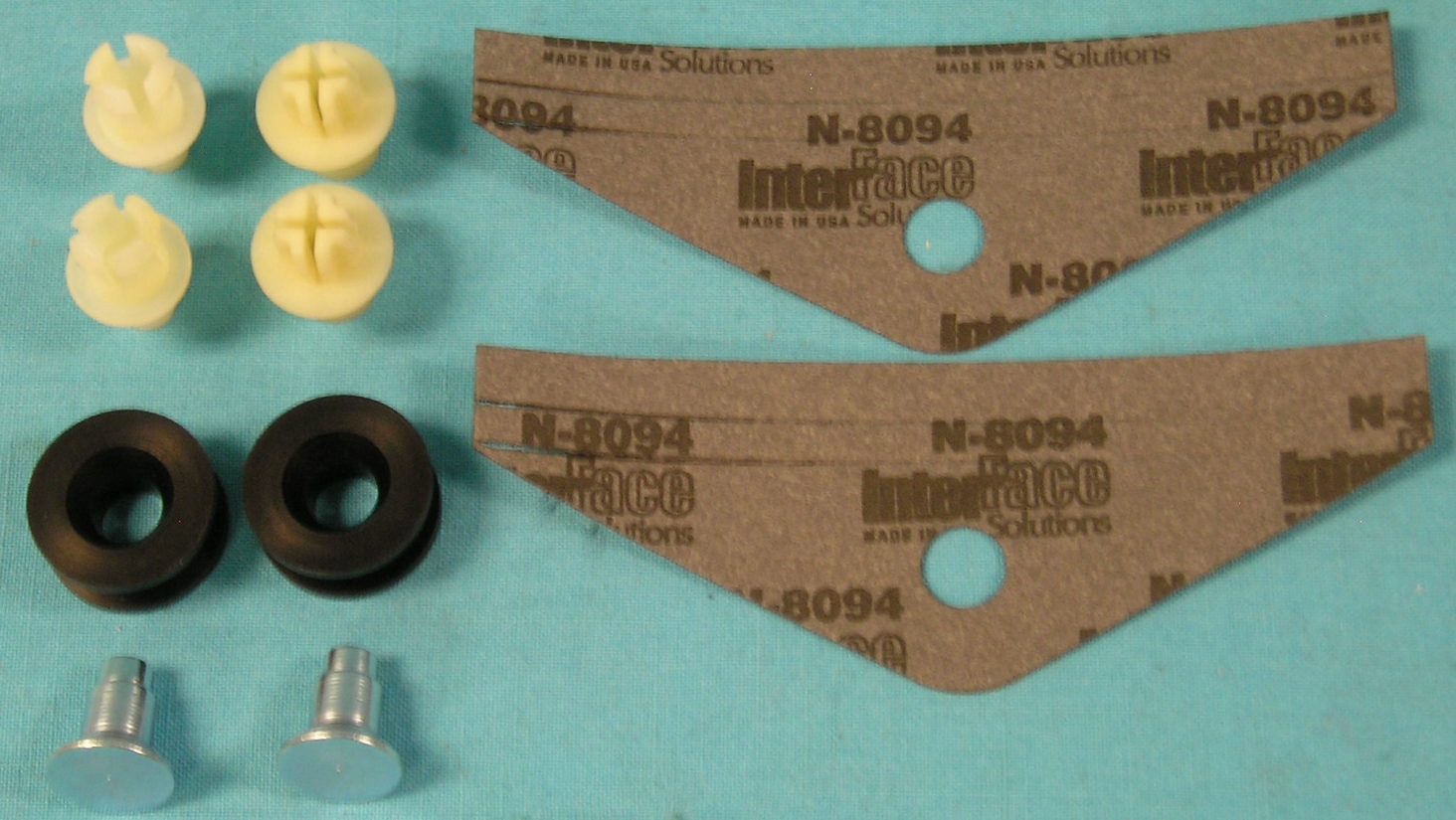 Door Window hardware kit (8 piece) - both doors (except Duster / Demon - see part # 372-41480)