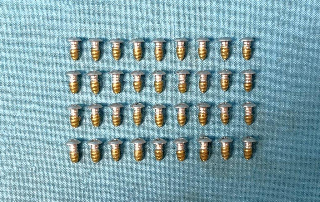 Wheel opening molding screw kit - 36 screws with wax sealer at the end of each.