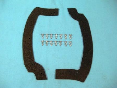 Front Fender splash Sheilds - rubber (pair) - Rear set only...does not include any rubber seals for the front splash shield behind the headlight bucket.