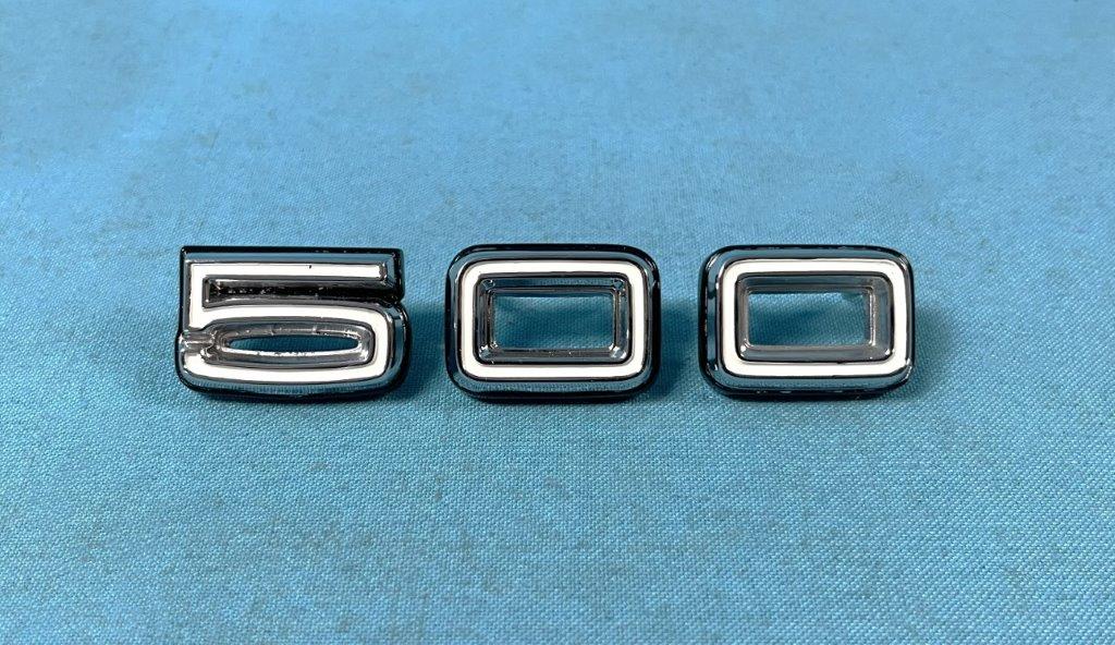 "500" letters for the quarter panel - White (1 set)