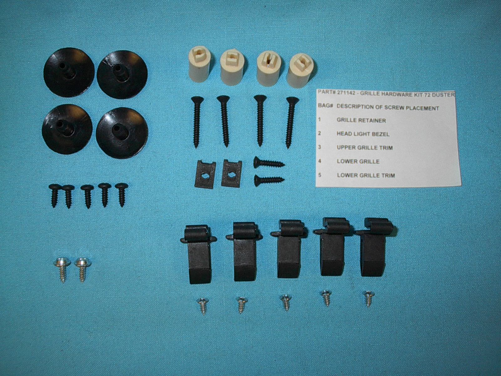 Grill Mounting Hardware Kit