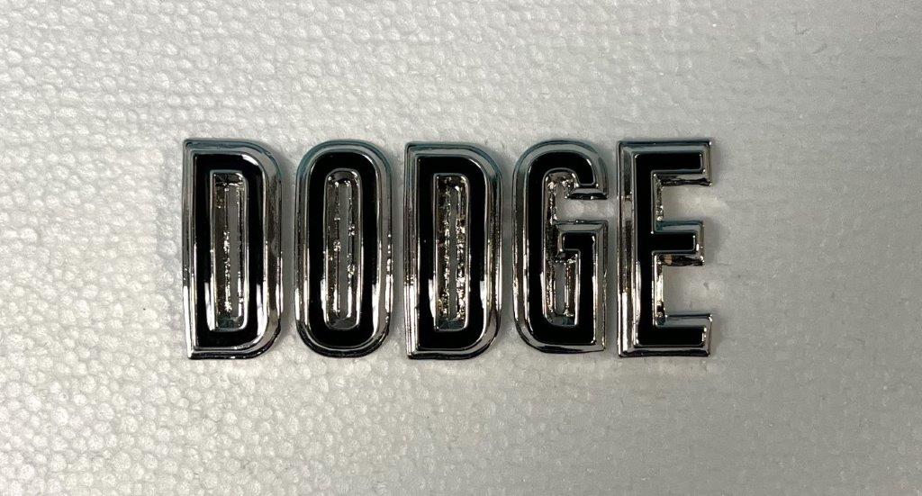 "Dodge" hood letter set