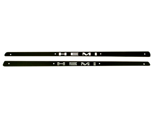 Aluminum Hood Nameplate - "HEMI" - pair - discount exempt