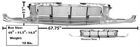 Grille Assembly (Filler panel / surround / center grill / upper grill) - all as a complete Set.