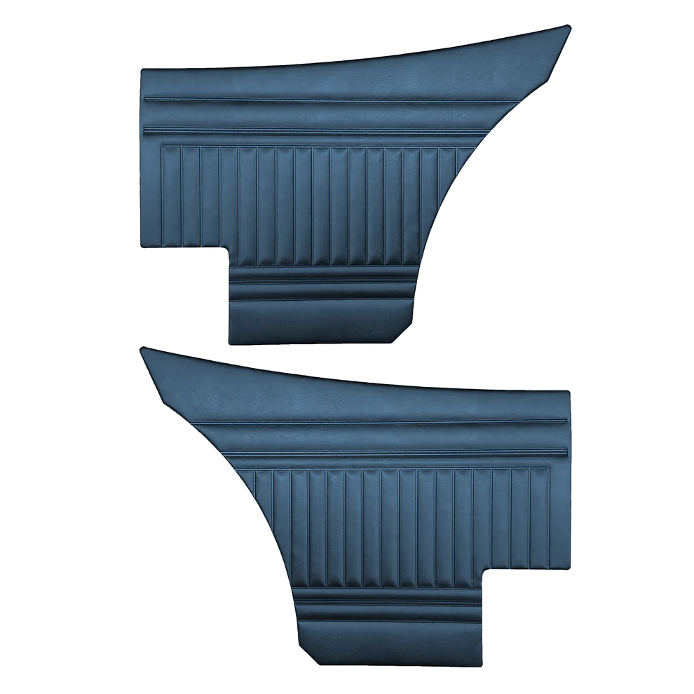 Rear panels (pair) - Bucket or Bench style - Die-electrically heat sealed Oxford grain

NOS Color options of Ember Gold, Light Metallic Green and Parchment have additional surcharges - please inquire.

Web type orders place color selection in notes.