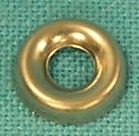 Cupped finish washer - #6 head size, .43 OD - stainless (each).