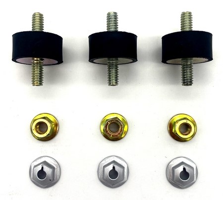 Blower Motor Mounting Kit - with A/C vehicles.  Kit includes (3) rubber insulators and mounting hardware.