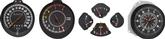 Rallye gauge Set.  This is the Speeometer, Tachometer, Clock, Fuel gauge, Temp gauge, Ammeter gauge and Oil gauge)