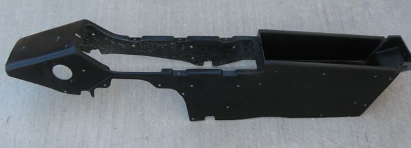 Main Floor Console.  Fiberglass base with the larger courtesy light hole found on the 1965 models.  Correct for 4 Speed or Automatics.