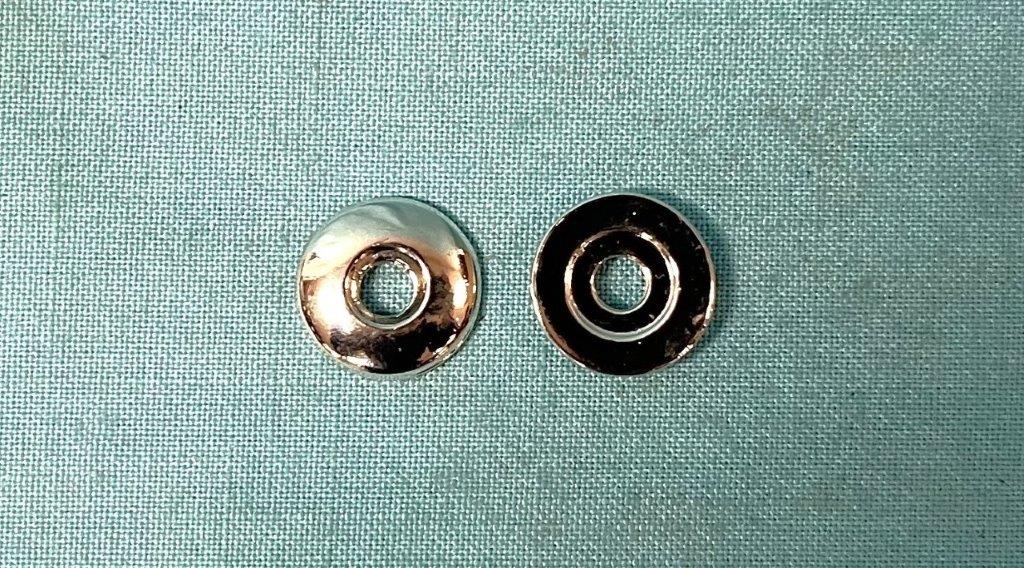 Chrome Round Vent Pivot Flat Washers (pair)