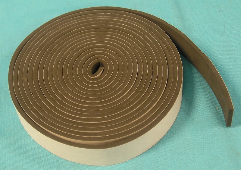 Peel Bak Adhesive Spong - 1"width, 5/32" thickness - sold by the foot.