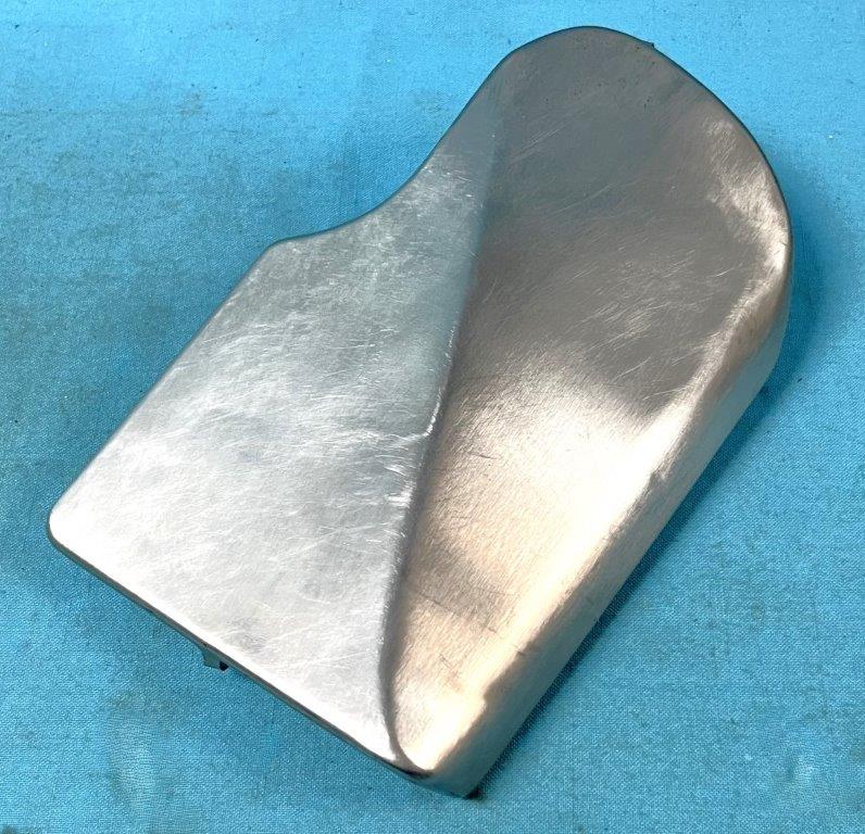4 Speed Stainless Shifter Tunnel Carpet Cover - also know by Chrysler as Accelerator Pedal Scuff Plate.  Chryler original part # 2499 135