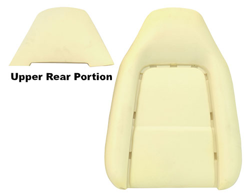 Seat Back Cushion only (each) - 1970 Challenger - Cloth style, 1971-72 Challenger - Vinyl Style, 1970-71 Challenger - Leather Style applications...High back bucket seats.