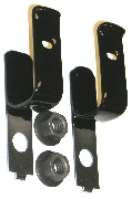 Firewall wiring clip package - Excellent reproductions of the B and E-body wiring clips located on the brake pedal reinforcement bracket behind the master cylinder on all manual brake applications.  Located on the rear of the power brake booster on Hemi power brake applications.  Formed from correct gauge material, clear zinc plated, and thermo-plastic coated for original appearance.  Kit includes two wiring clips & two correct 5/16-18 UNC hex coni sems nuts to attach to firewall studs