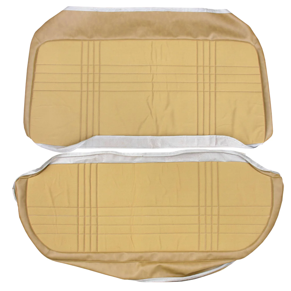 Rear Bench - 4dr Sedan - Cloth Style – Cloth inserts with Coachman grain skirts