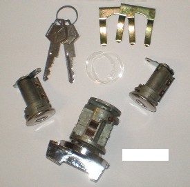 Door & Ignition lock sets without tilt, without telescopic, with OEM keys (NOT for 72-74 E-Body)