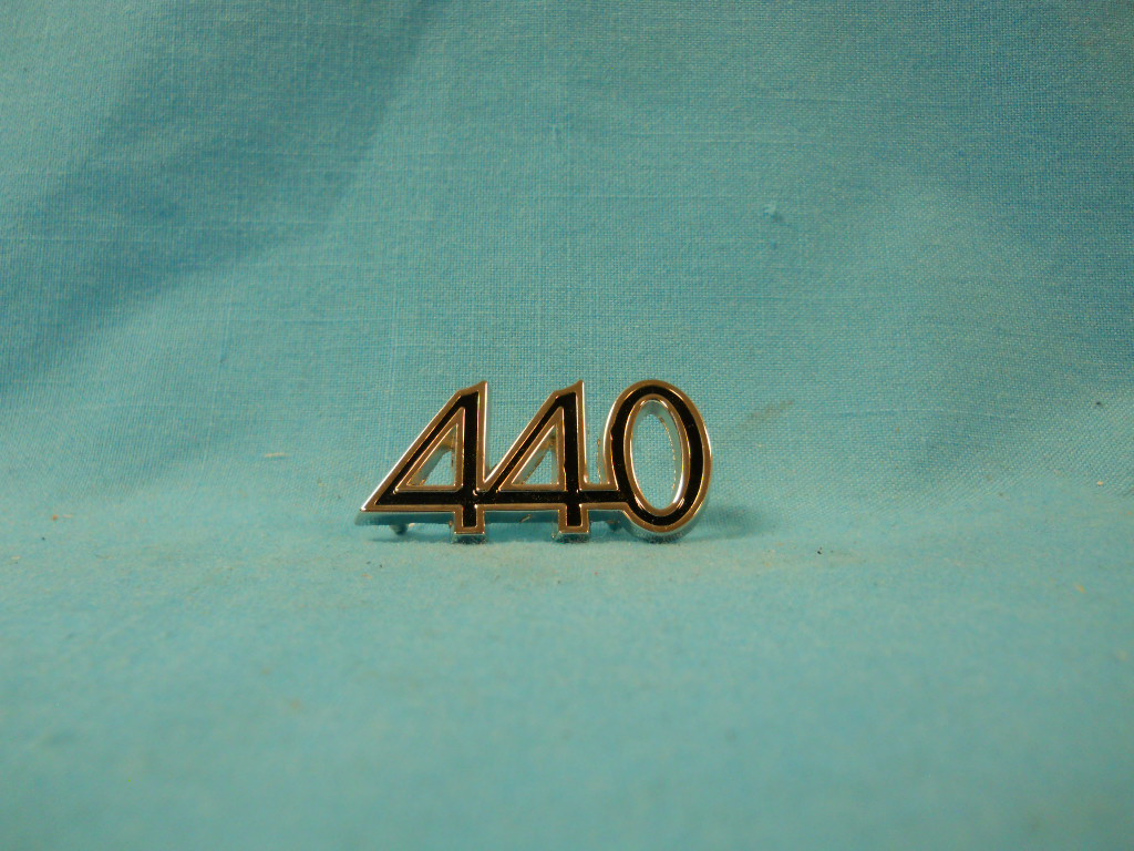 "440" fender emblem (each) Can be used for either side of vehicle.