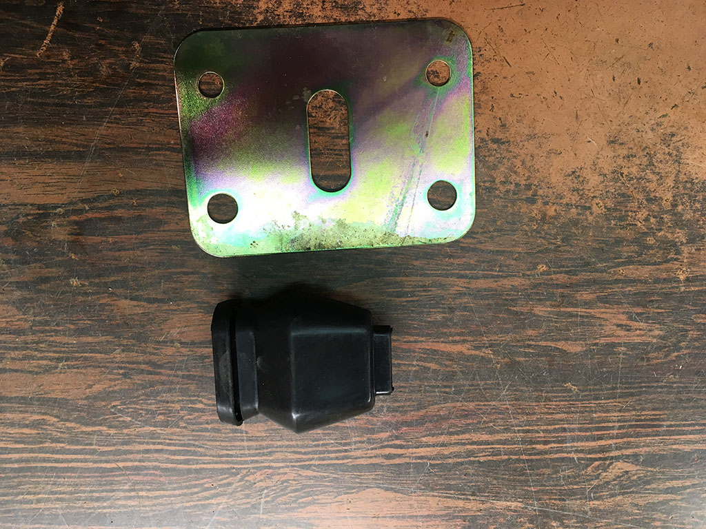 Backing plate to Firewall and boot - Power brake booster.  Midland Style