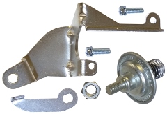 Dashpot Assembly - AVS bracket, throttle shaft lever, two correct mounting screws, and dashpot assembly with jam nut.
