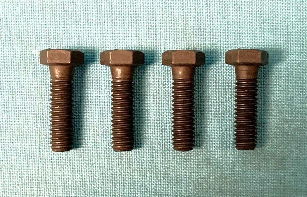 Carb. Bolt Hardware kit - 4 BBL - (4 piece kit) - correct H bolt Head.