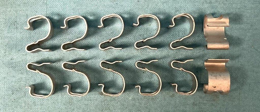 Interior Roofrail Side Molding Clip - sold in set of 12.