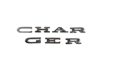 "CHARGER" separate letter set.  For red Taillight lens.  Made to original spec.(discount exempt)