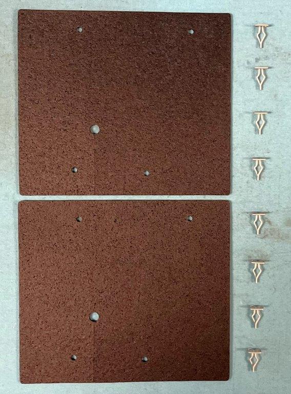 Splash Seals - flat square ones - DODGE - rear of wheel (pair)