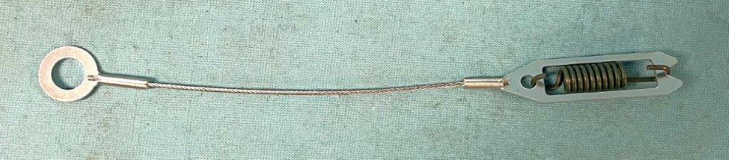 Adjusting Cable with spring - Mainly used on front Drums - 10" in length