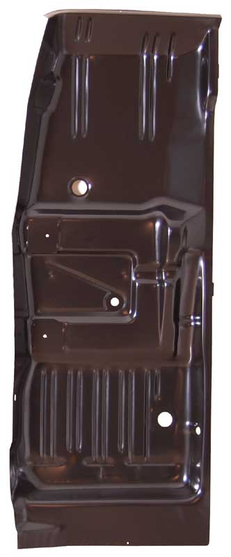 Passenger side front floor pan half.  Comes with seat belt and rear seat retainers. - discount exempt