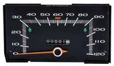 120 MPH Speedometer.  This unit correct or all production up to October 1971.