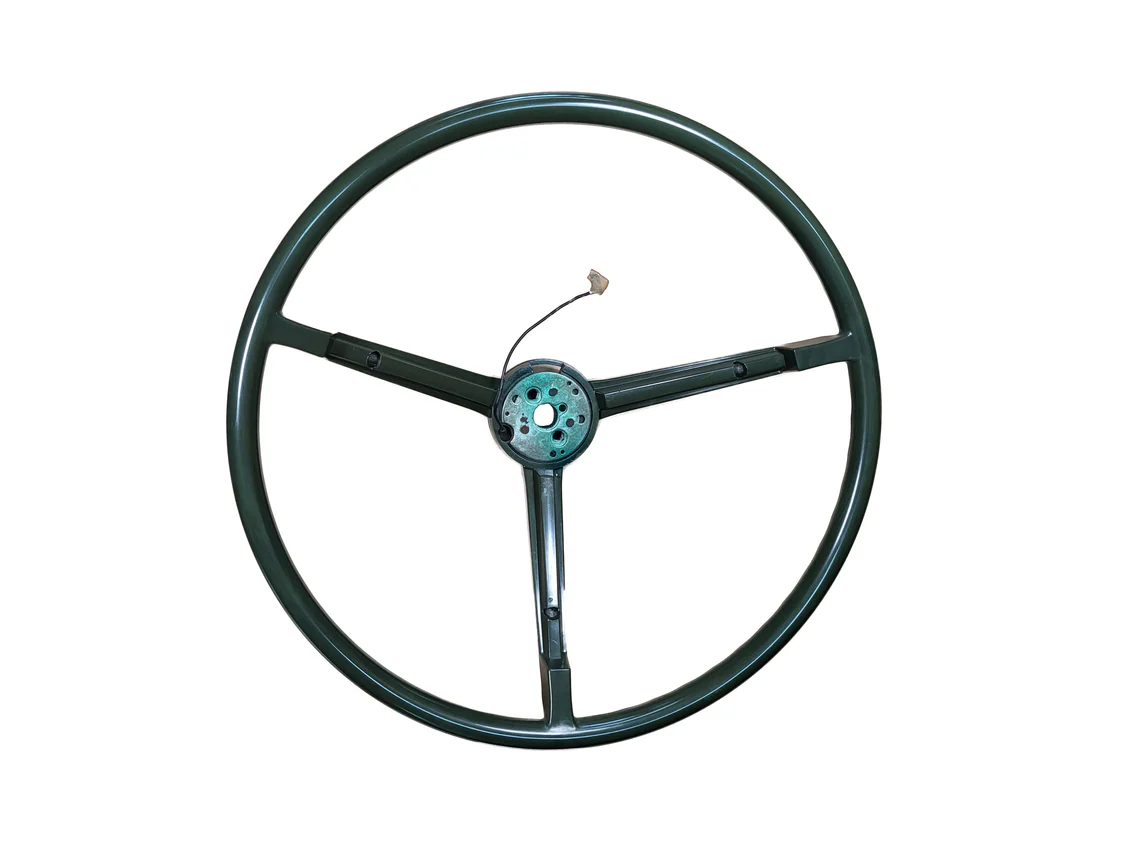 Standard Steering Wheel - 3 spoke.  Green Color.  This will fit for 1967 but technically not correct.  Discount exempt