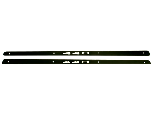 Aluminum Hood Nameplate - "440" - pair.  Discount exempt