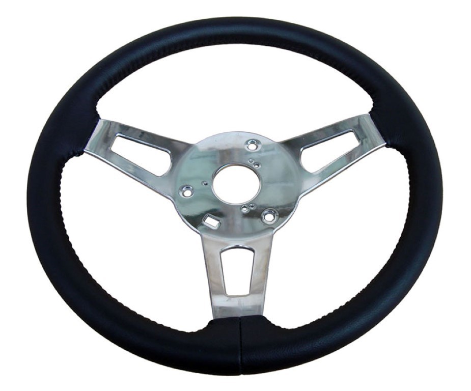 Tuff Steering Wheel - Black leather grip - discount exempt
