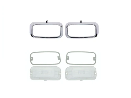 Front Parking assemblies - Lens and bezel (Pair)