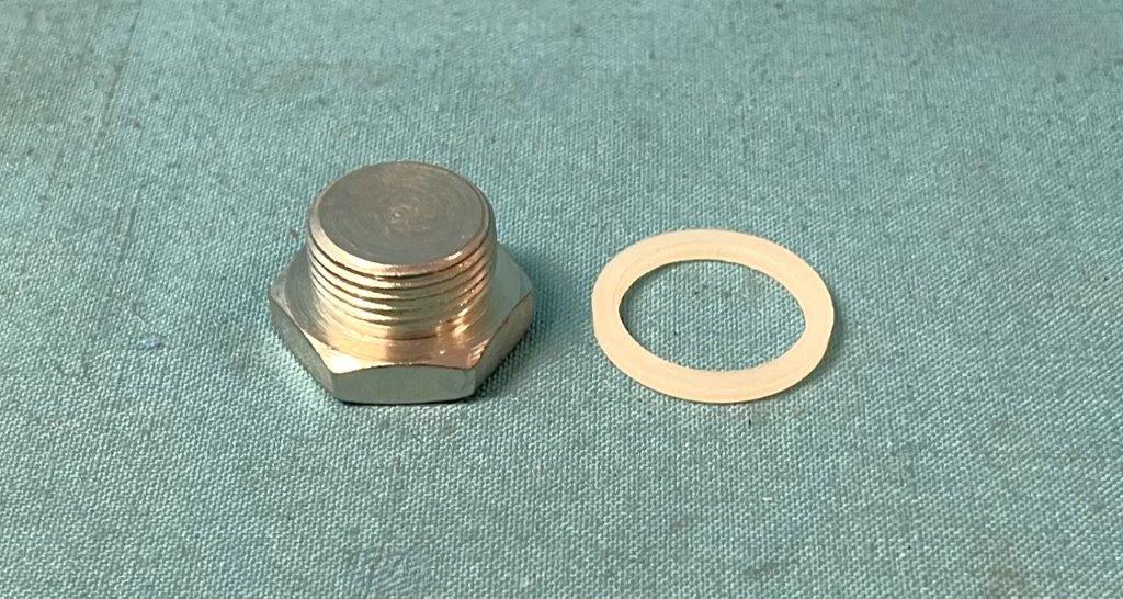 Differential Drain Plug - 7-1/4" rear end. 7/8" od fine thread.