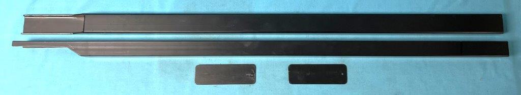 Frame Connectors - 111" wheel base - Weld in Style - Black Powder Coated (pair).  Discount Exempt