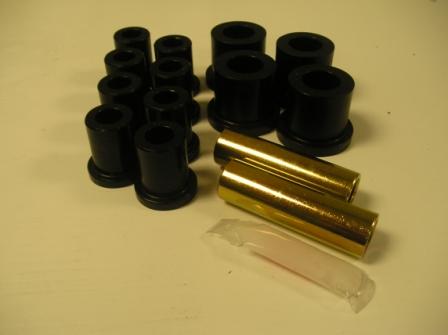 Leaf spring bushing kit - 1-1/2" eye bushing with 5/8" bolt with full set of rear shackle bushings