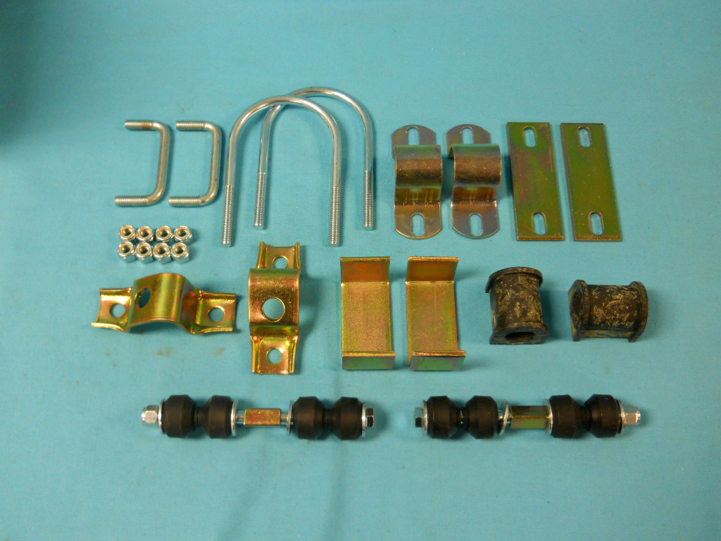 Sway Bar Hardware Kit - Rear 7/8" bar - includes end linkgs, center sway bar brakets and poly black bushings.