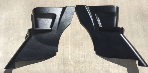 Convertible Rear Side Panels - Pair - Black.  Fiberglass as originals.