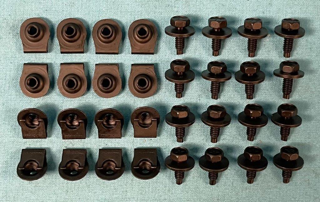 Front valance bolt set