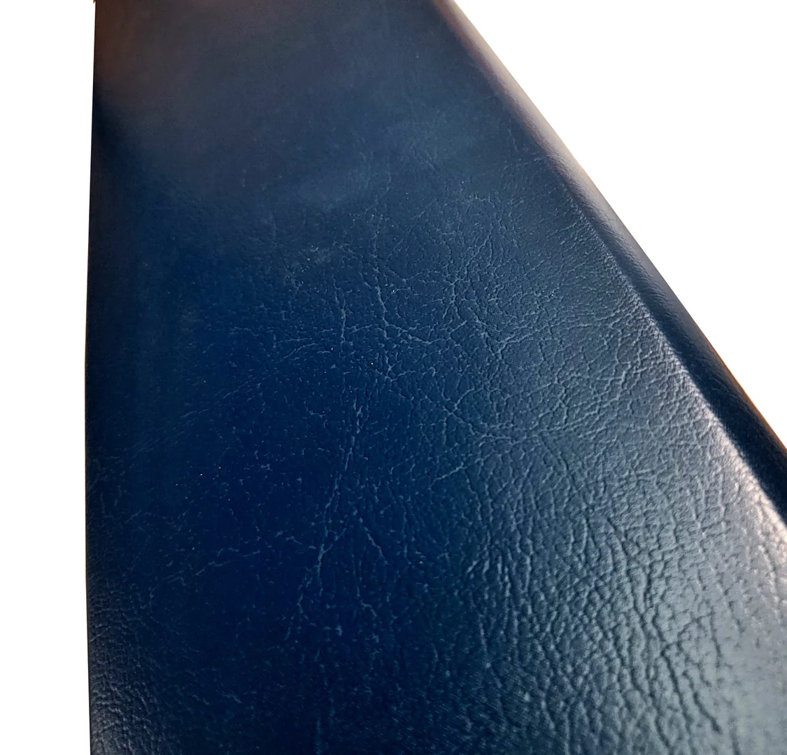 Dash Pad - Top Pad - Blue. Note:  The 1968 Dash pad “grain” is not an exact match to the bottom dash pads.  It is close but not exact.  Also, the front edge to the windshield may not be perfectly straight – we are being very picky here when we make this comment.  Have test fitted and installed these ourselves and we notice when installing but our customer cars did not notice until we pointed it out and even then none changed or wanted to change them out as it was “not that big a deal”.  We have eliminated any that had any significant waves to them, but if your REALLY picky you may want to recover the old dash Pad rather than invest into a reproduction (discount exempt)