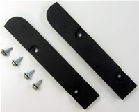 Rear Bumper Filler (2 piece as originals).  Exact reproductions made of UV resistant rubber, with correct screws.