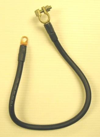 Negative Battery Cable - 273 V8 engine - 23" cable reproduction.  (positive cable match is #386-38085)
